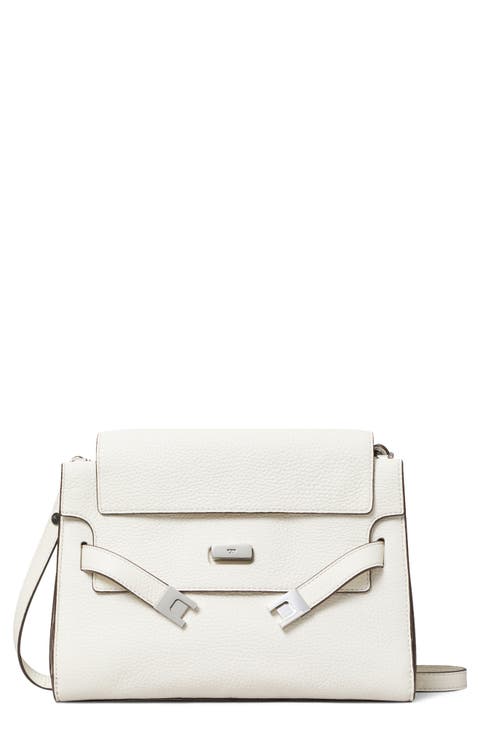 Large Lee Radziwill Pebble Leather Shoulder Bag