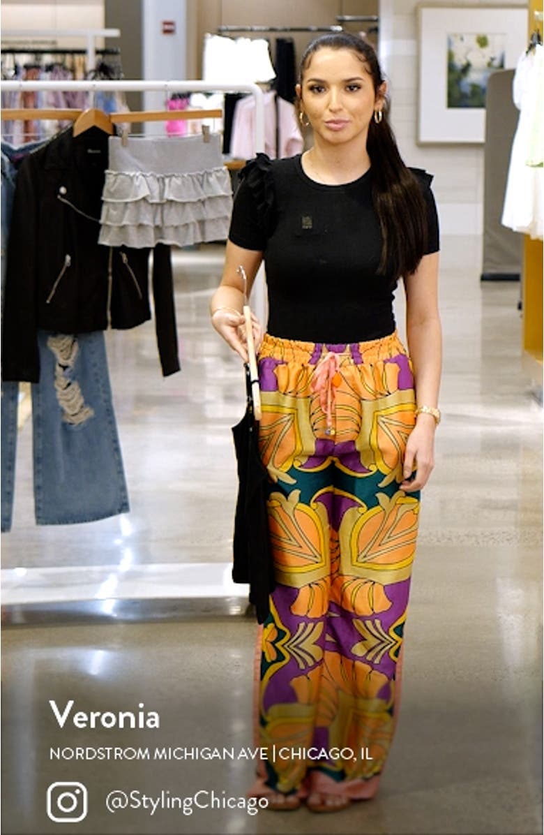 Starring Cotton Graphic Crop Camisole, sales video thumbnail