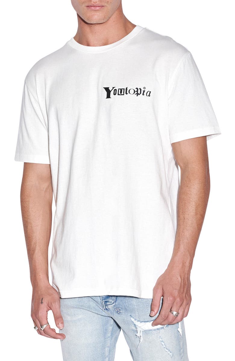 Ksubi Youtopia Kash Cotton Graphic T-Shirt, Main, color,