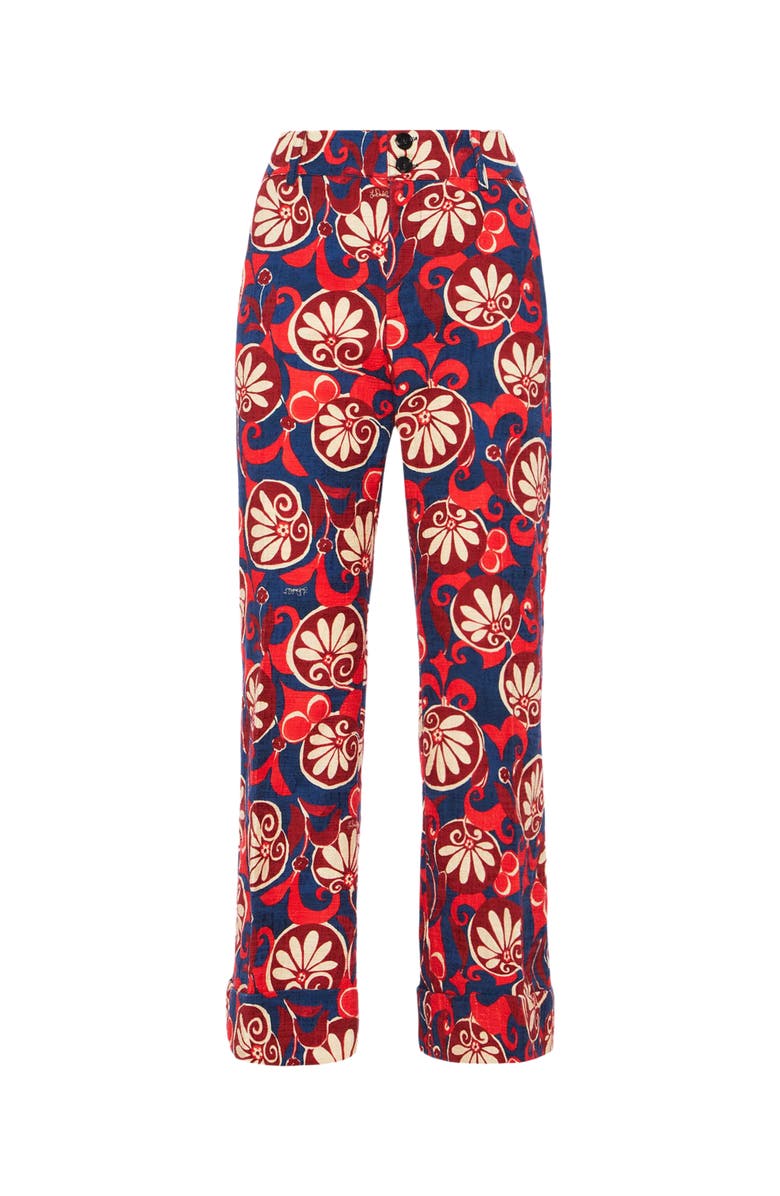 La DoubleJ Hendrix Pants Moonflower Navy, Alternate, color, 