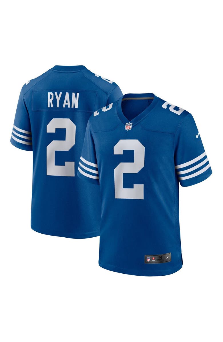 Nike Men's Nike Matt Ryan Royal Indianapolis Colts Alternate Game Jersey, Main, color, 