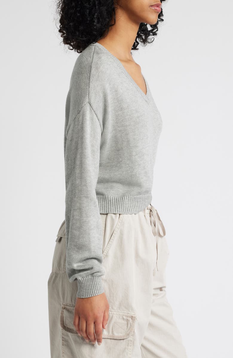 PacSun Cassandra Crop V-Neck Sweater, Alternate, color,
