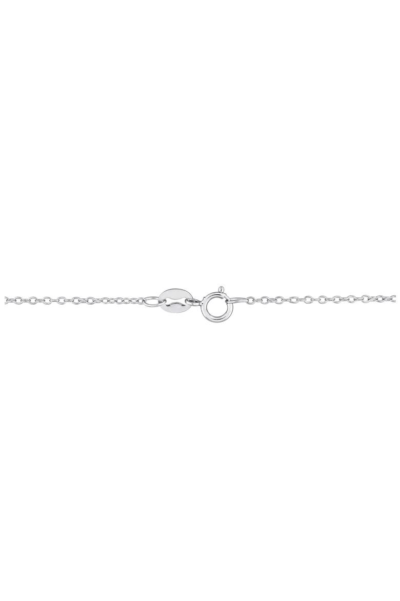 Black Diamond & White Diamond Bow Pendant Necklace, Alternate, color, BLACK
