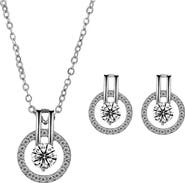 DLORIA Cubic Zirconia Necklace and Earring Set