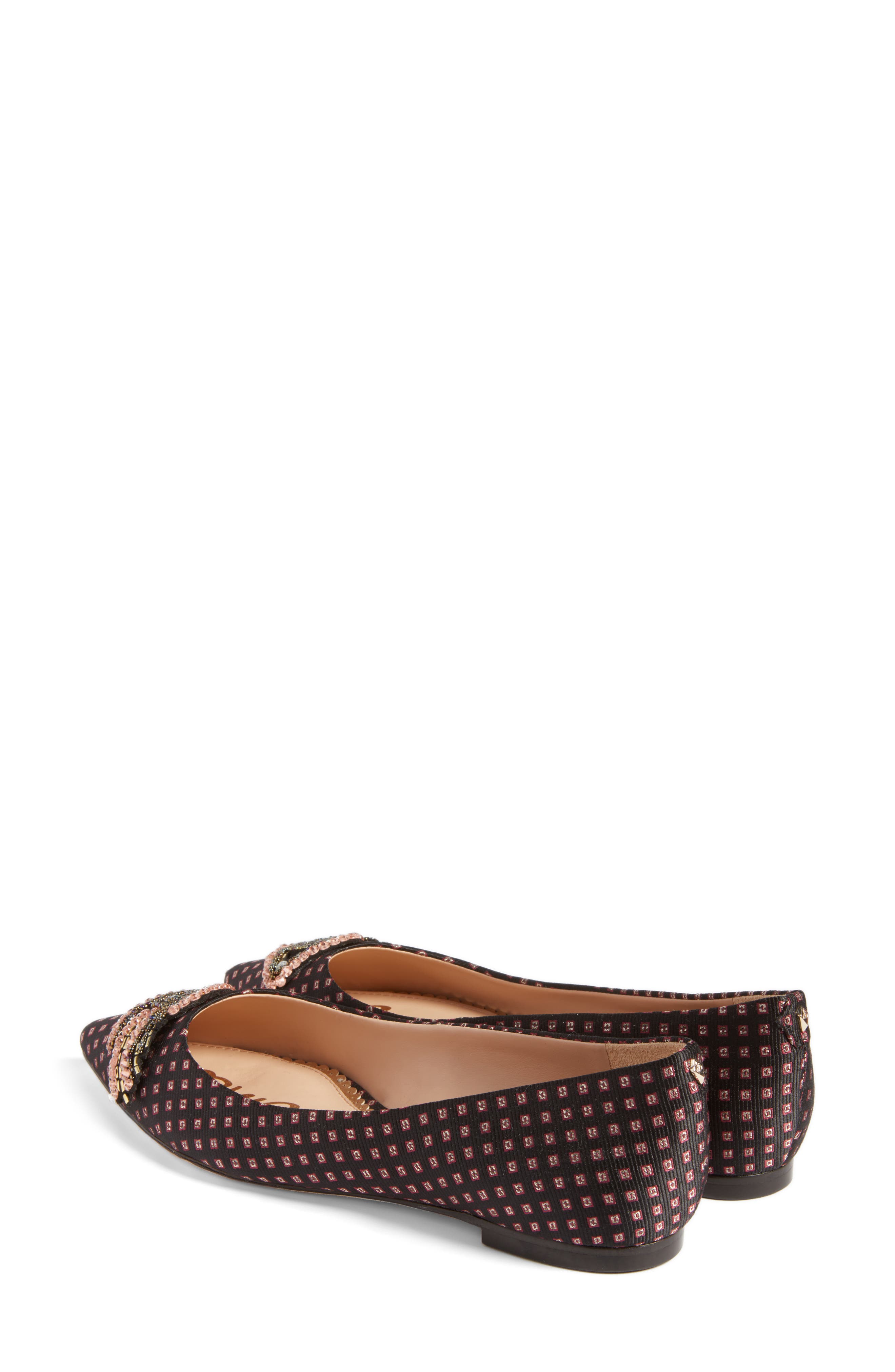Rafaella Pointy Toe Ballet Flat, Alternate, color, BLACK MULTI