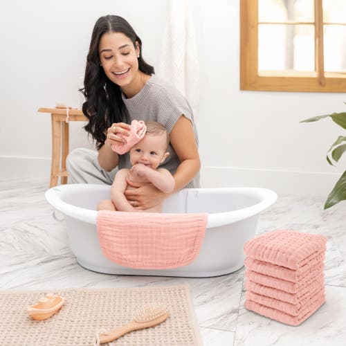 Comfy Cubs Muslin Washcloths In Lace