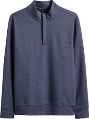 Robert Barakett Clarence Textured Quarter Button Pullover