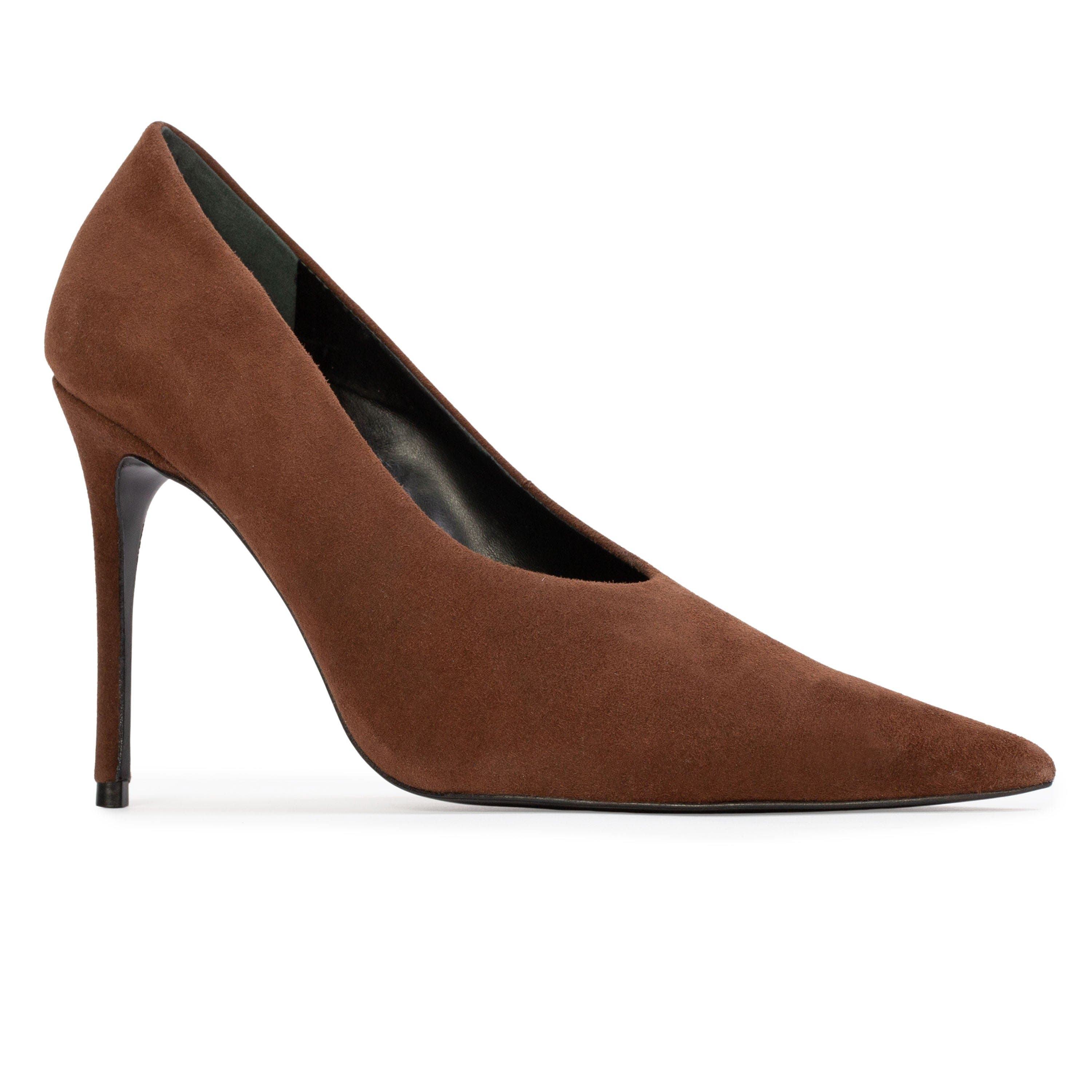 BLACK SUEDE STUDIO Jona 100 Suede Pump, Alternate, color, Brownie Suede