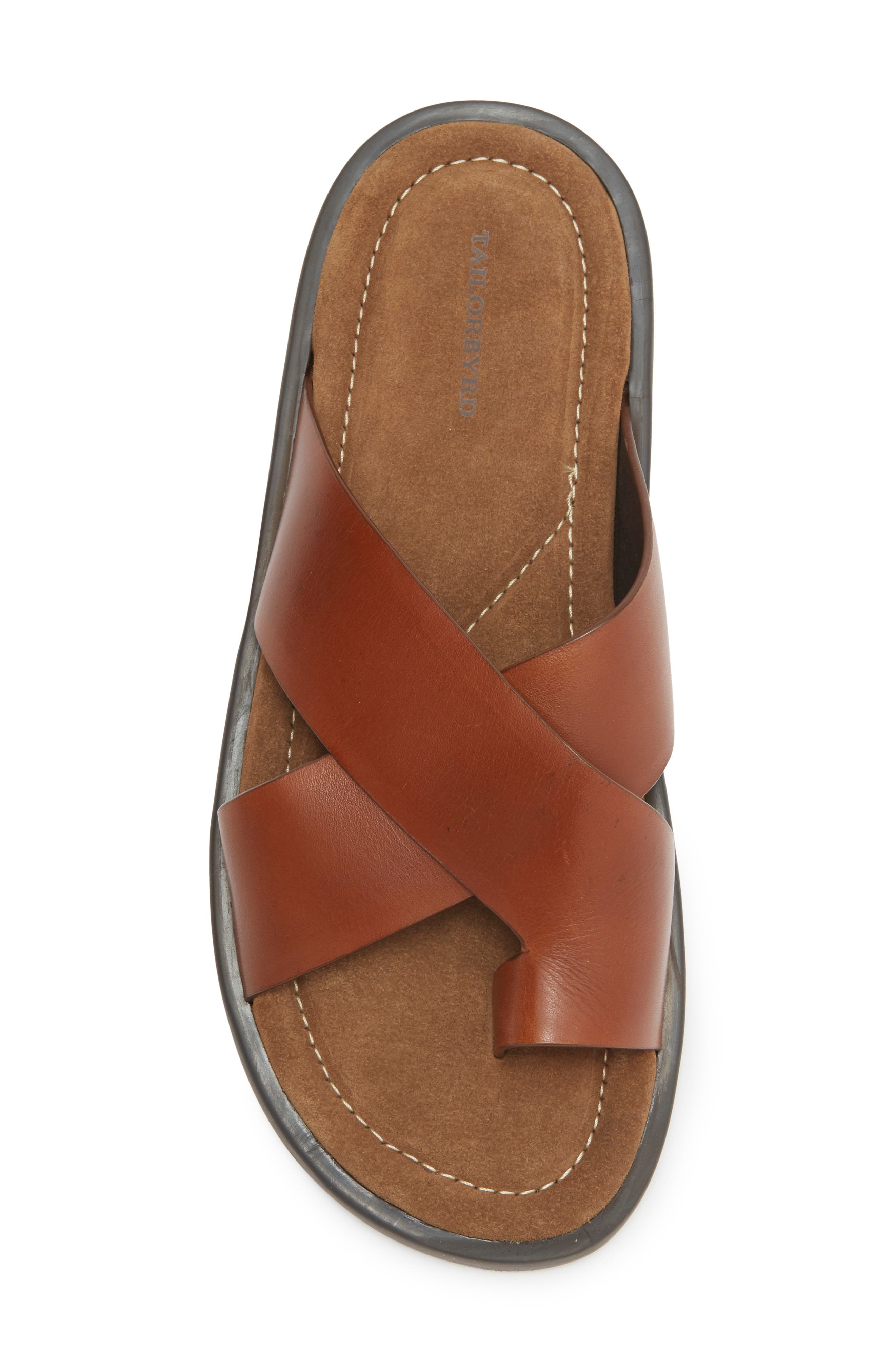 Hampton Leather Sandal, Alternate, color, COGNAC