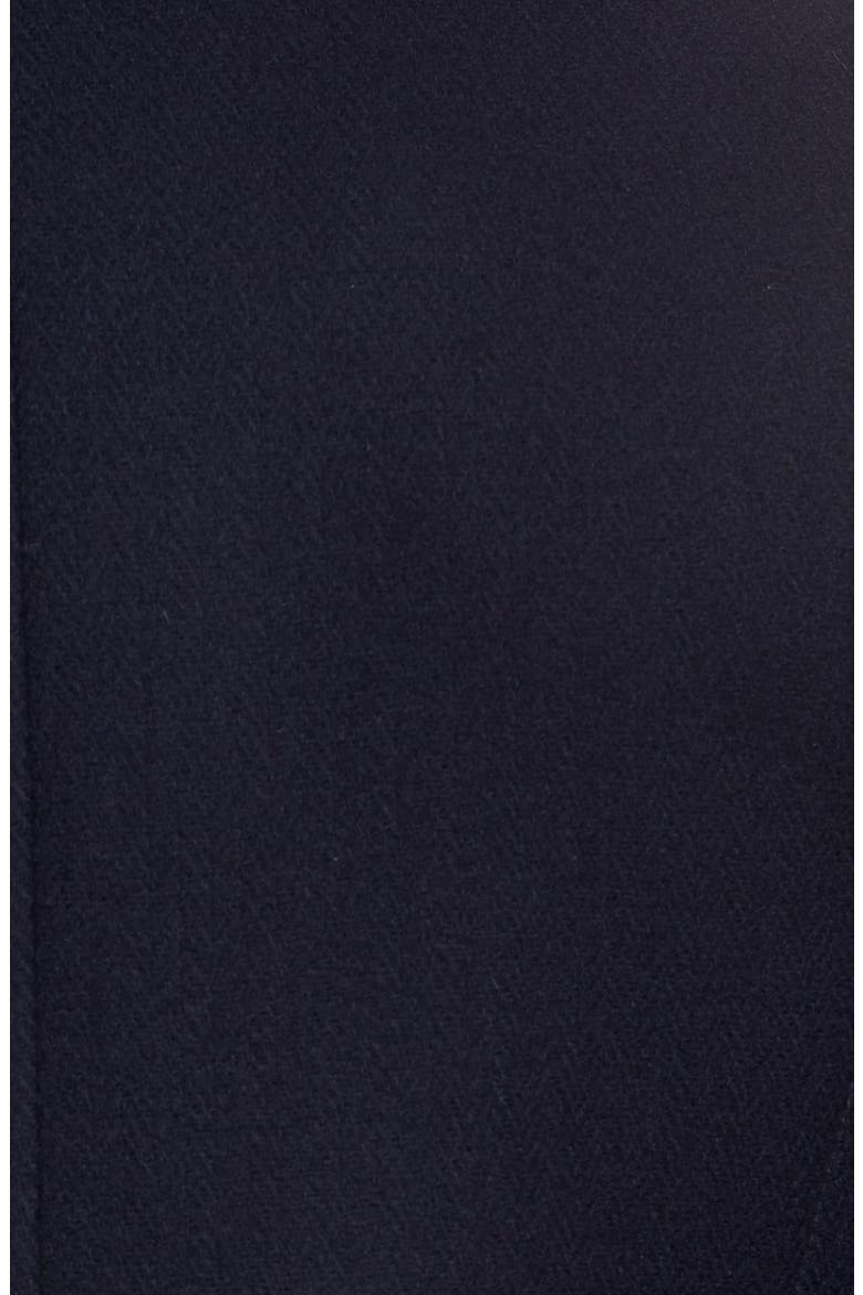 'Ossain' Herringbone Double Breasted Peacoat, Alternate, color, NAVY