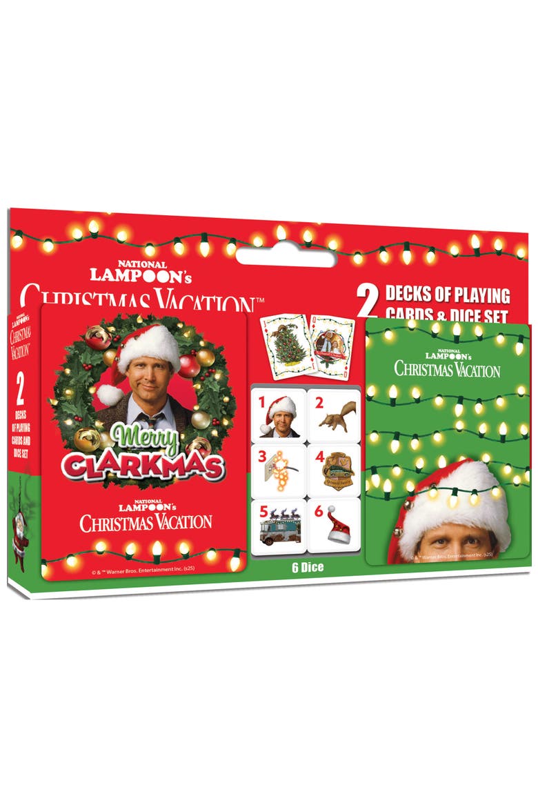 Christmas Vacation Playing Cards & Dice, Main, color, Multicolor