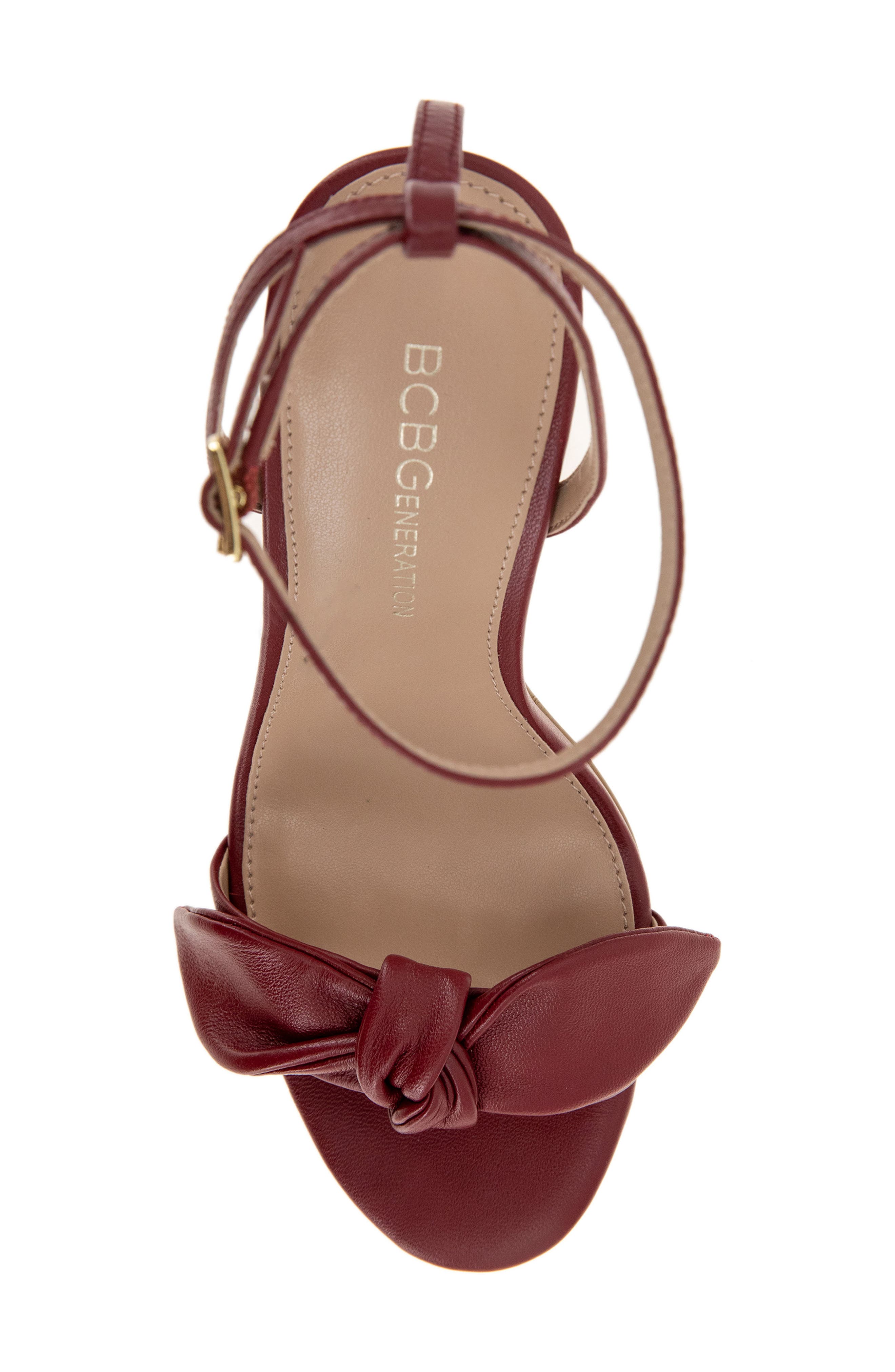 BCBGeneration Jamina Bow Sandal, Alternate, color, Rhubarb