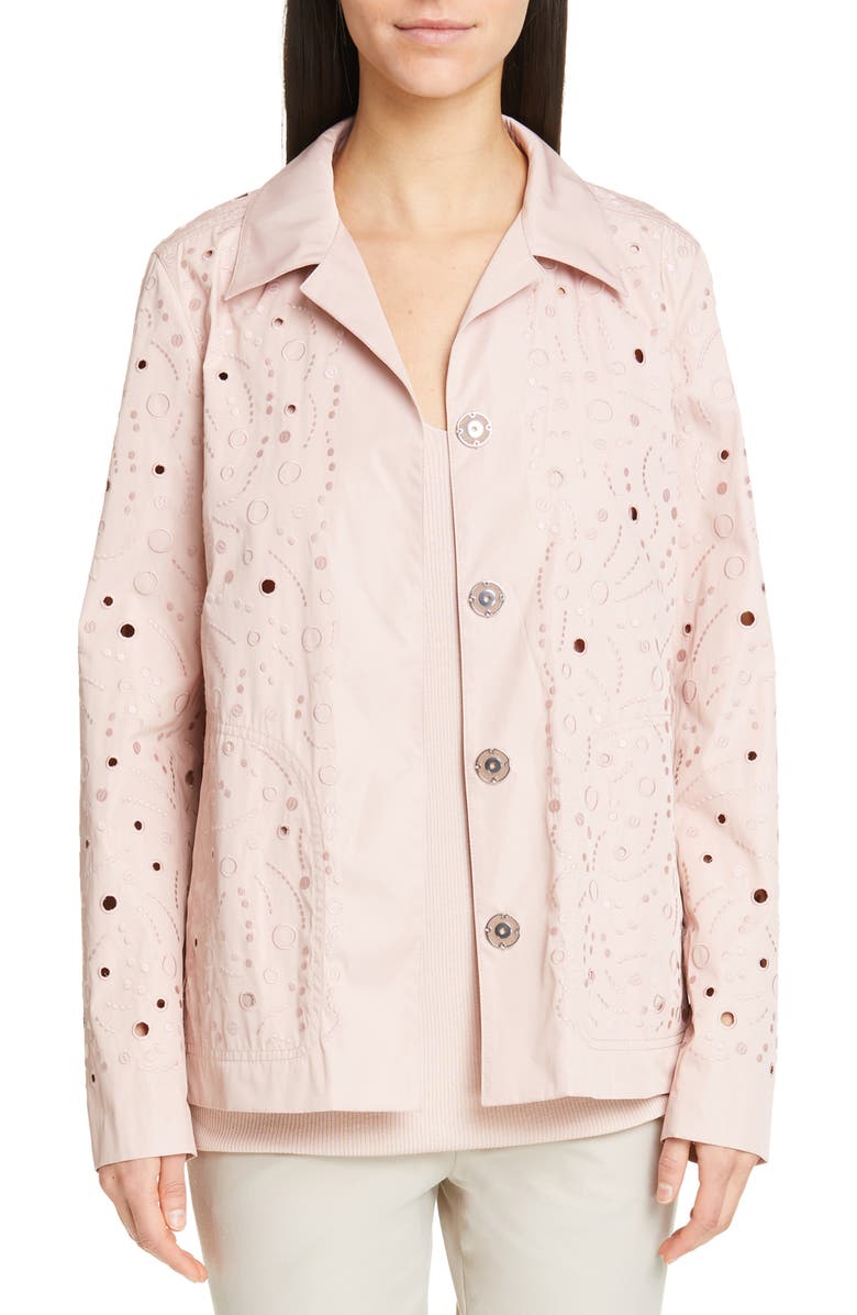 Lafayette 148 New York Jaren Embroidered Jacket, Main, color, 