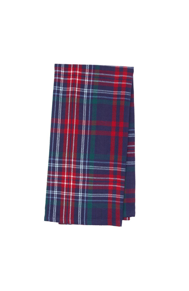 C&F Home 27' X 18" Douglas Plaid Woven Cotton Kitchen Dish Towel Red White and Blue Plaid, Main, color, Red