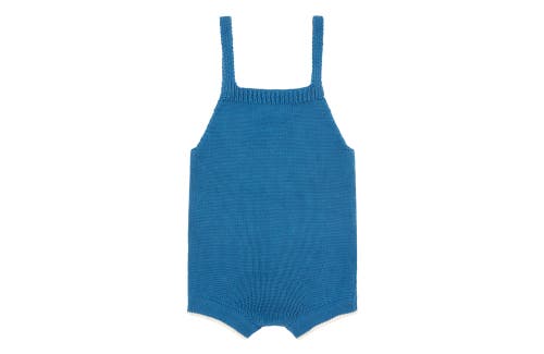 Vild House Of Little Organic Cotton Nordic Knit Playsuit In Fjord Blue