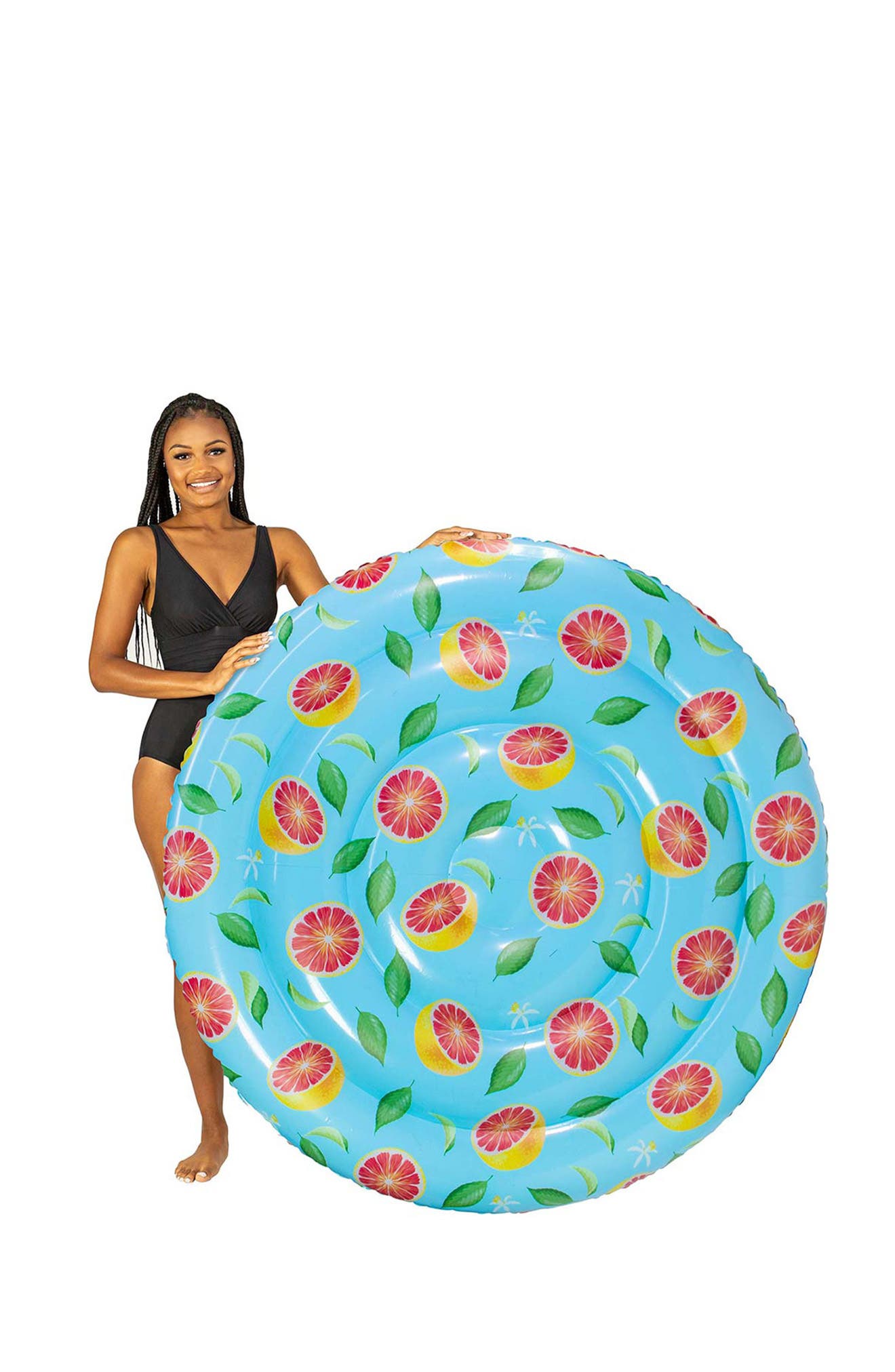 POOLCANDY Grapefruit Print Island Pool Float | Nordstromrack