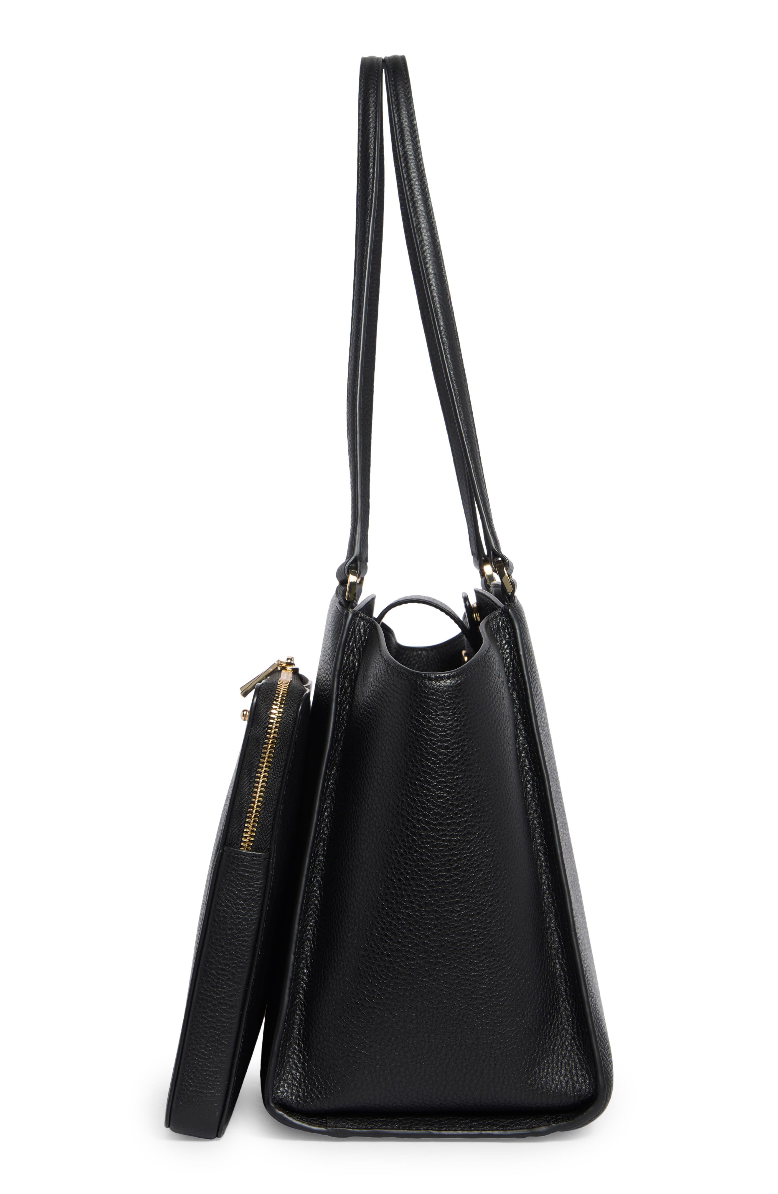 Kate Spade New York brim laptop tote, Alternate, color, Black