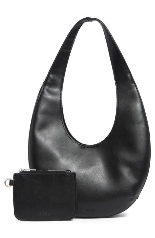 Bcbg Mini Sculptural Hobo Shoulder Bag With Pouch