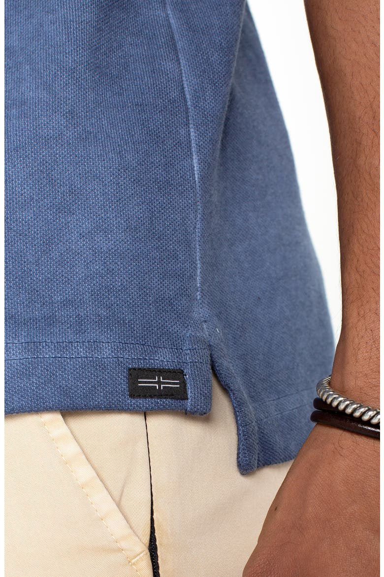 Cotton Piqué Polo, Alternate, color, BLUE INDIGO