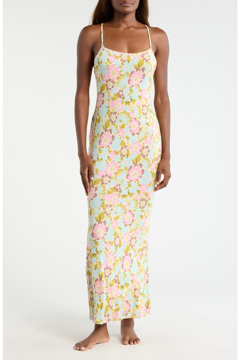 Floral Jersey Nightgown, Main, color, PAINTED BLOOMS
