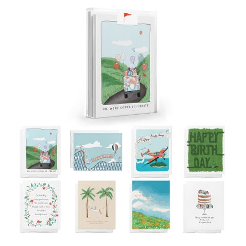 Birthday Celebration Greeting Card Pack Assorted Set (8 ct.)