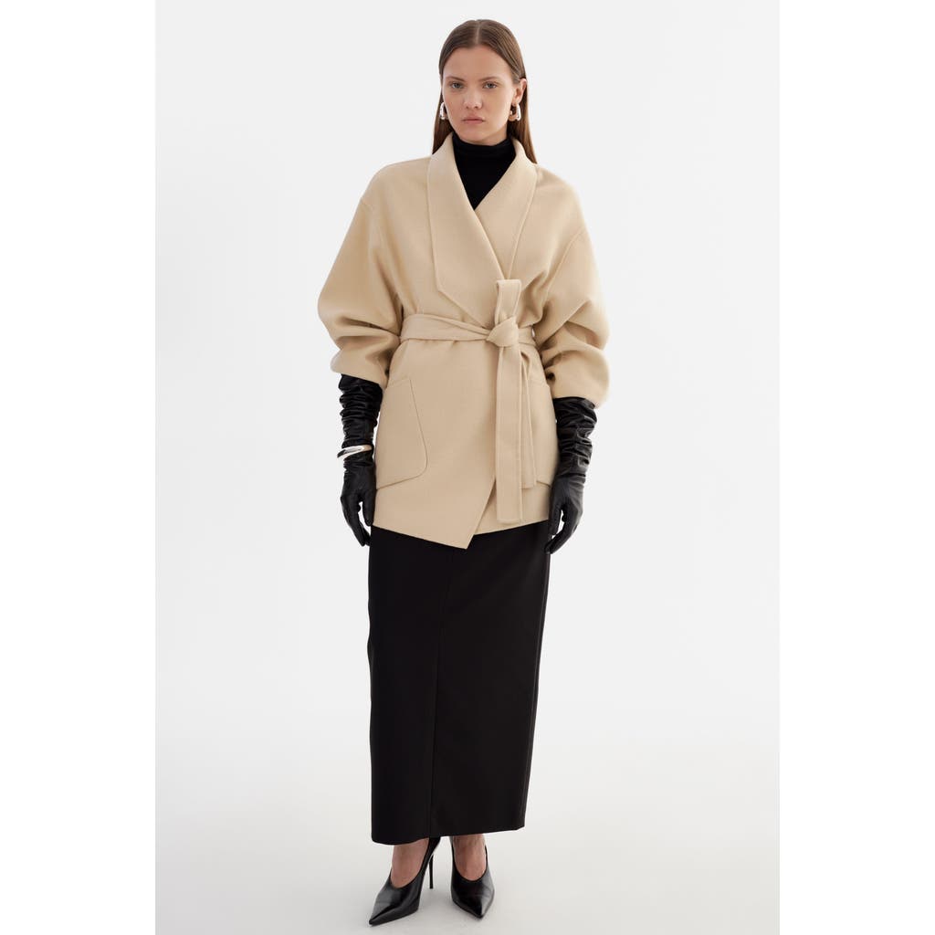 Lamarque Mekia | Double Face Wool Coat In Neutral