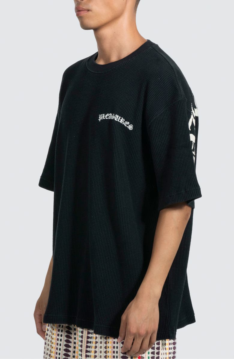 PLEASURES Neural Waffle Knit Cotton Graphic T-Shirt, Alternate, color,