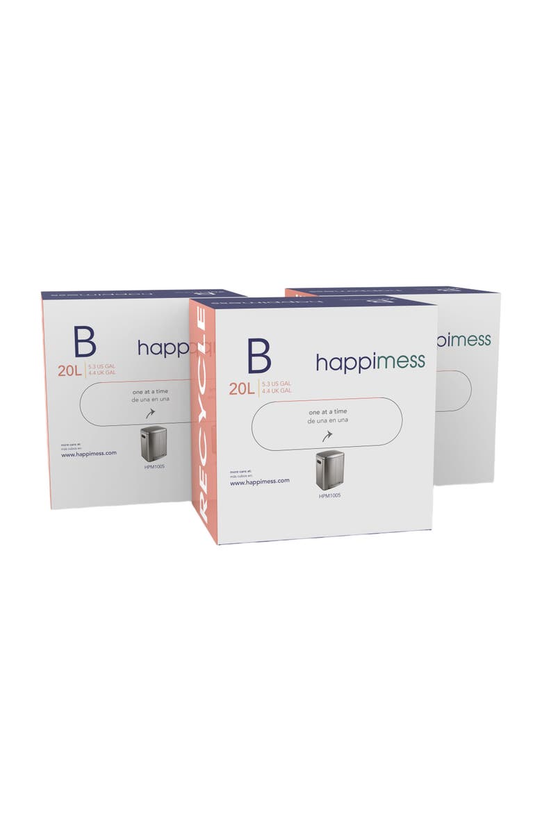 HAPPIMESS Drawstring Unscented Trash Can Liner, Alternate, color, Clear: 5.3Gal