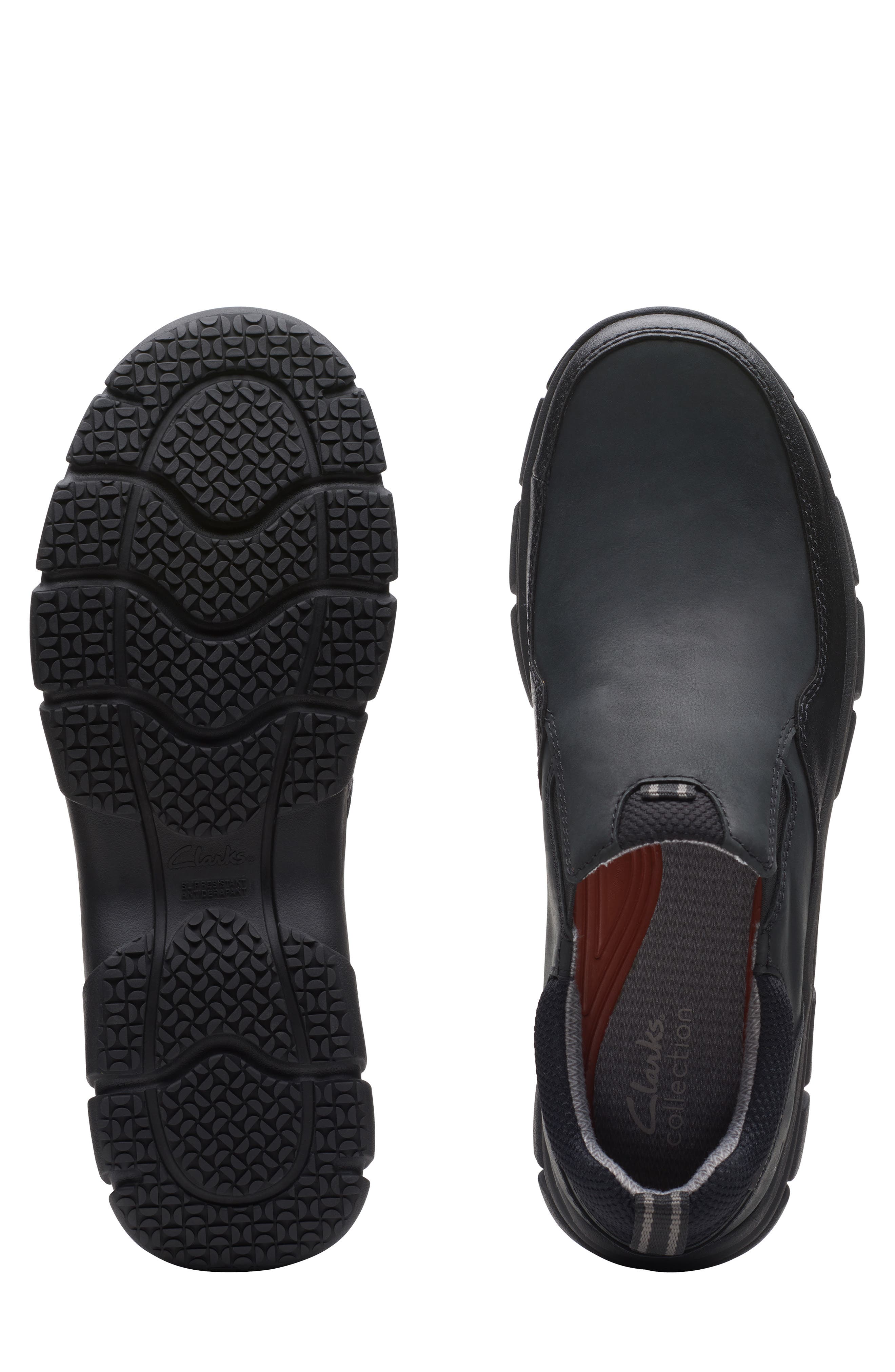 Clarks<sup>®</sup> Walpath Step Slip-On, Alternate, color, Black Leather