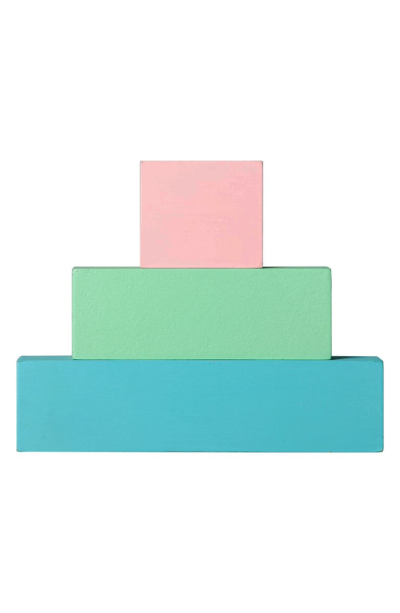 Glitzhome 9.5"L Wooden Easter Block Table Decor, Alternate, color, Blue