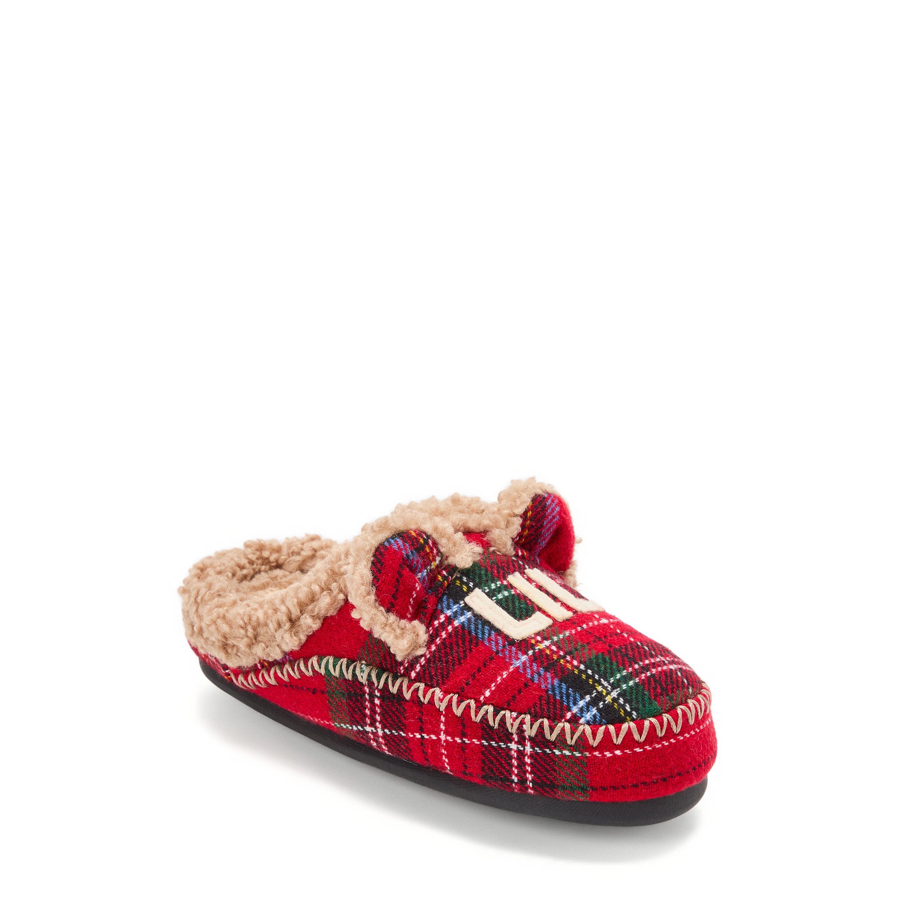 DEARFOAMS Lil Bear Closed Back Slipper, Alternate, color, Plaid