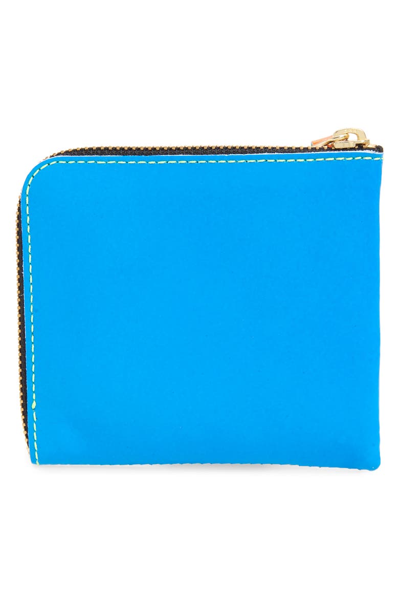 Super Fluo Half Zip Wallet, Alternate, color, BLUE/GREEN
