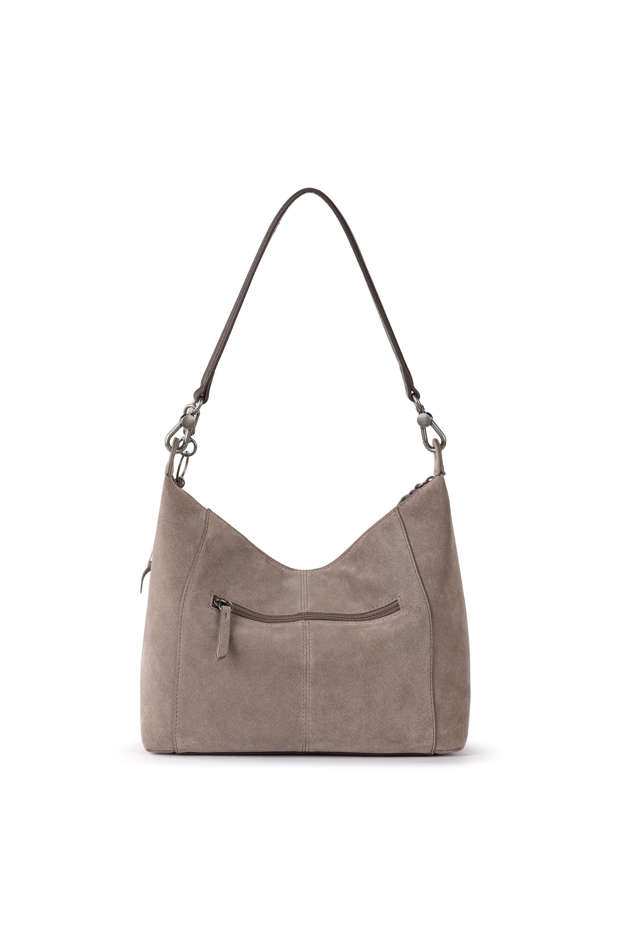 Alameda Leather Hobo, Alternate, color, Mushroom Suede Block