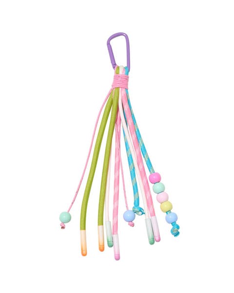 Bright Pastel Cord & Beaded Bag Charm