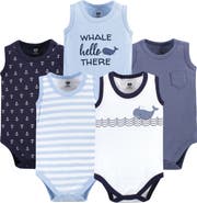 Hudson Baby Soft Cotton Sleeveless Bodysuits
