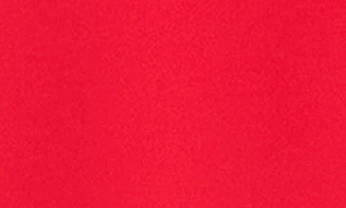 Karen Kane Crossover Hem Asymmetric Crepe Top In Cherry