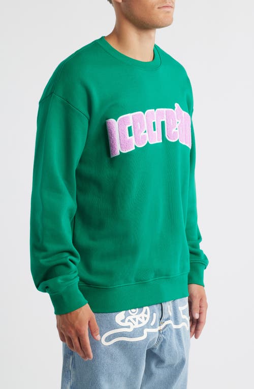Icecream Swirl Sweatshirt In Green