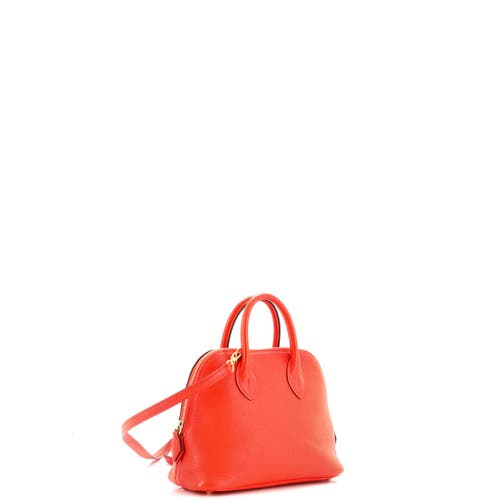 Pre-owned Hermes Hermes Bolide 1923 Bag Chevre Mysore Mini In Orange