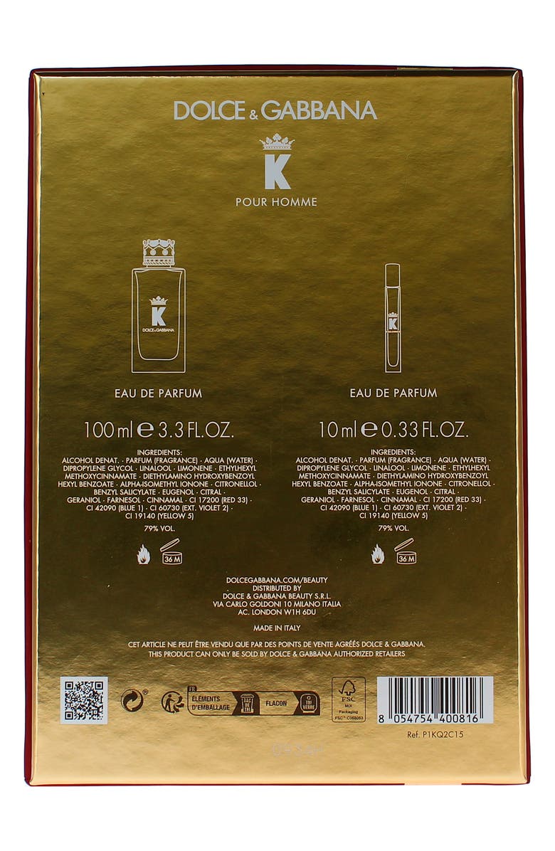 Dolce&Gabbana K by Dolce&Gabbana Eau de Parfum Gift Set, Alternate, color,