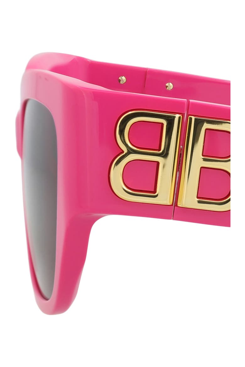 55mm Square Sunglasses, Alternate, color, PINK PINK GREY