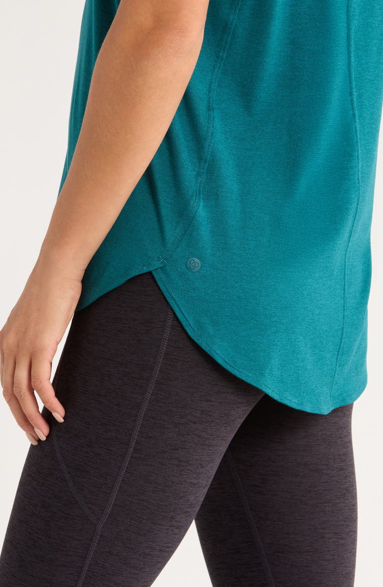 Zella Liana Restore Soft Lite Tank, Alternate, color, Teal Atlantic