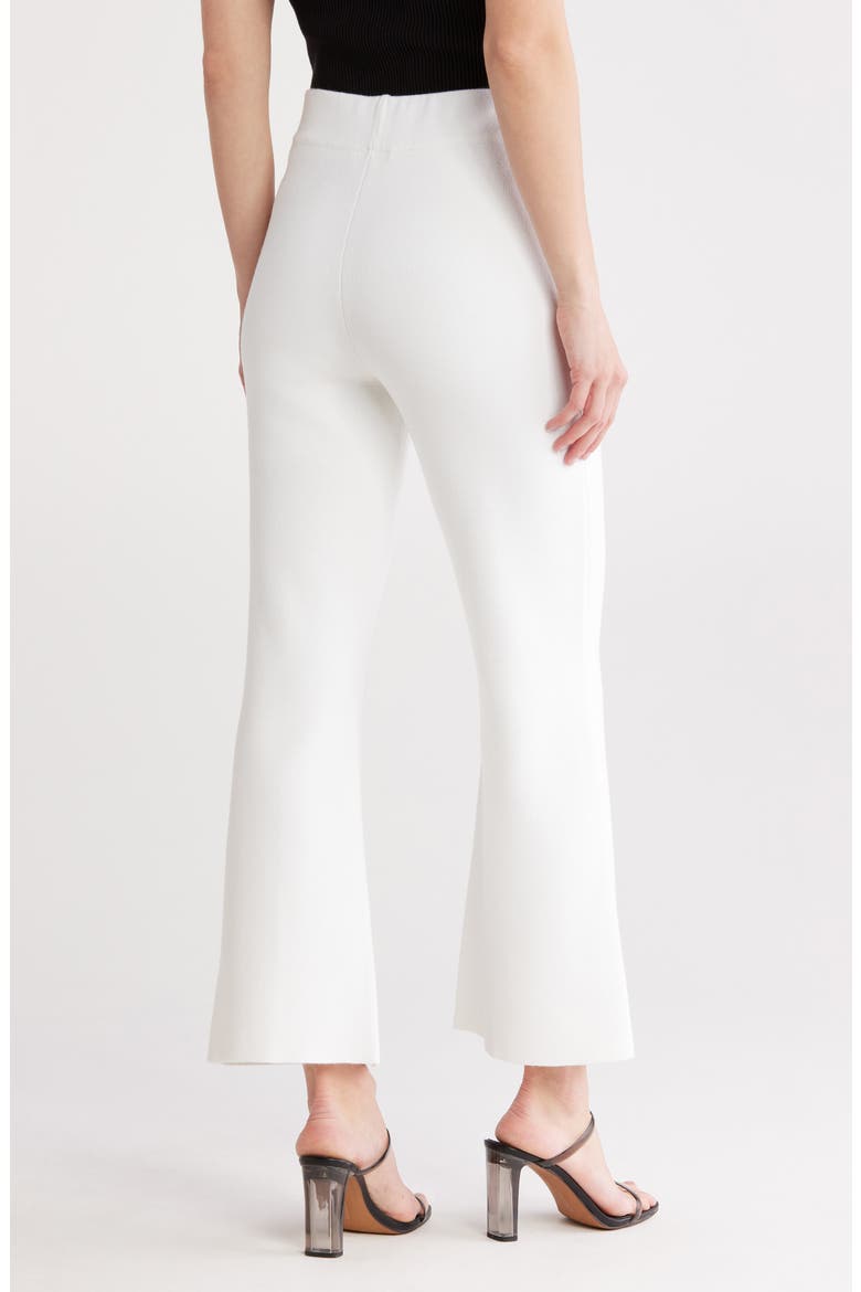 Fit & Flare Knit Pants, Alternate, color, WHITE