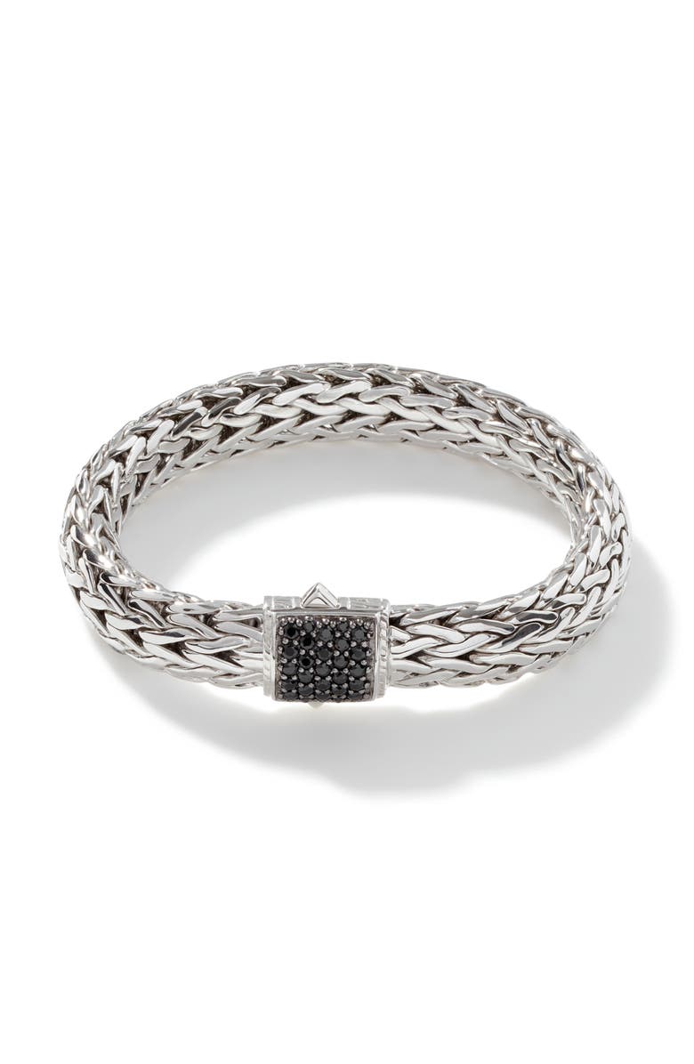 John Hardy Icon Bracelet, Sterling Silver, Pavé, 10.5mm, Alternate, color,