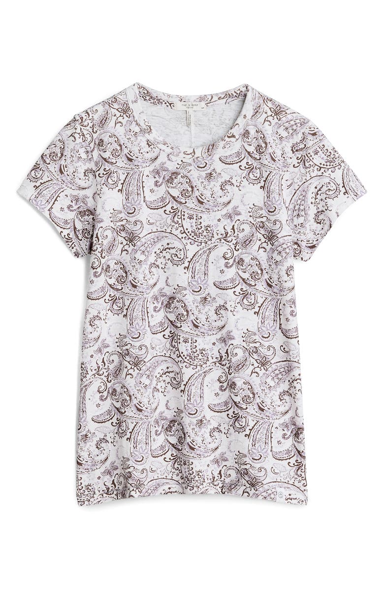 rag & bone Allover Paisley Organic Pima Cotton T-Shirt, Alternate, color, 