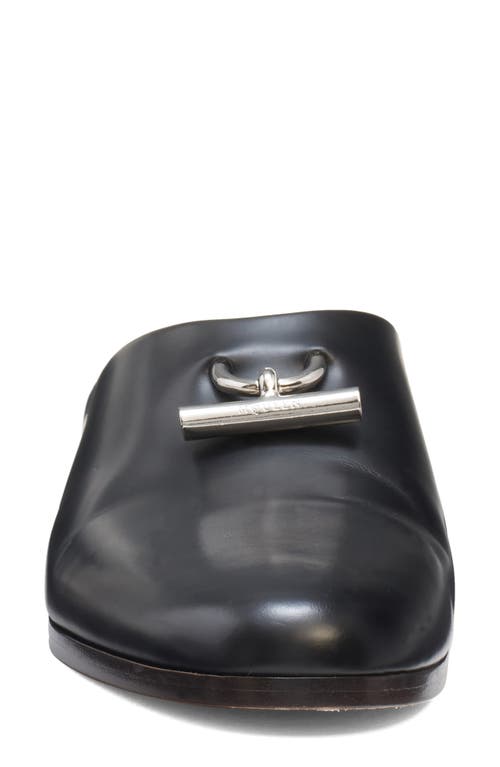 Alexander Mcqueen T-bar Slip On Mule In Black