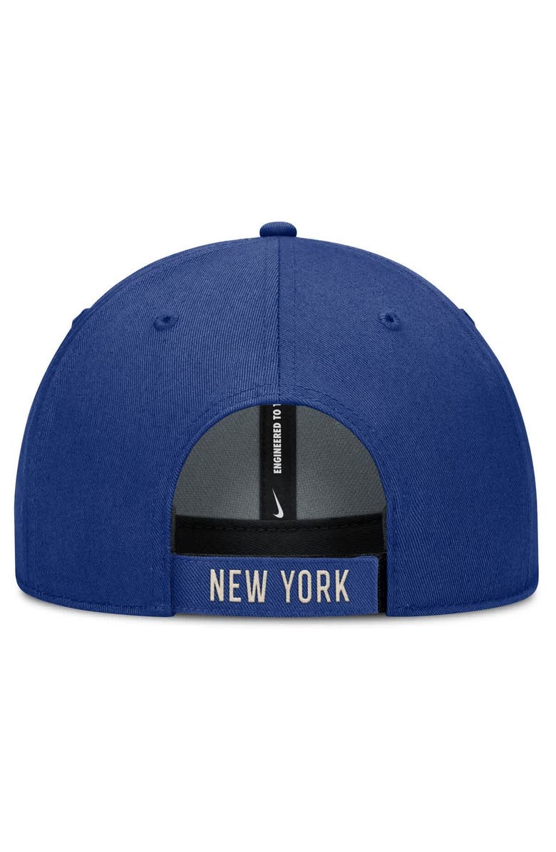 Nike Men's Nike Royal/Natural New York Mets Statement Club Performance Adjustable Hat, Alternate, color, Royal