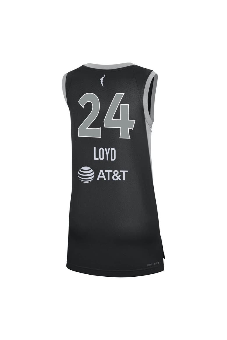 Unisex Nike Jewell Loyd Black Las Vegas Aces Explorer Edition Victory Jersey, Alternate, color, Black