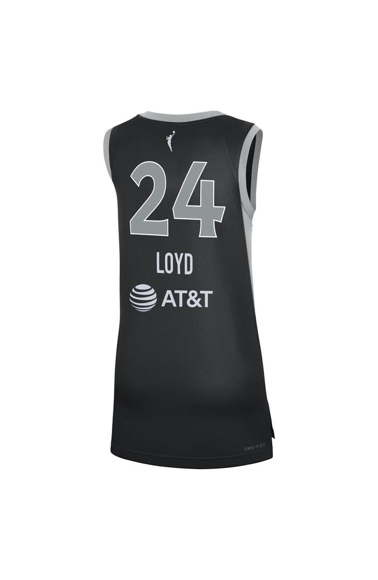 Nike Unisex Nike Jewell Loyd Black Las Vegas Aces Explorer Edition Victory Jersey, Alternate, color, Black