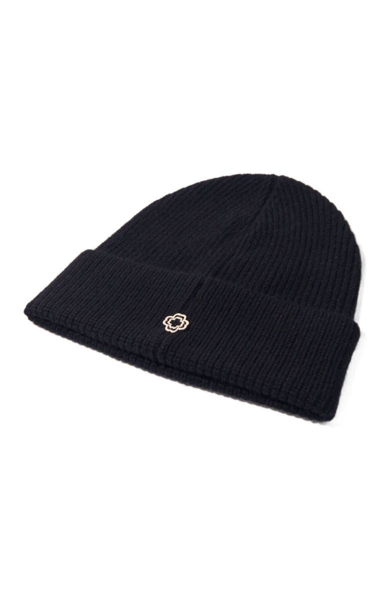 maje Wool and cashmere hat, Alternate, color, Black
