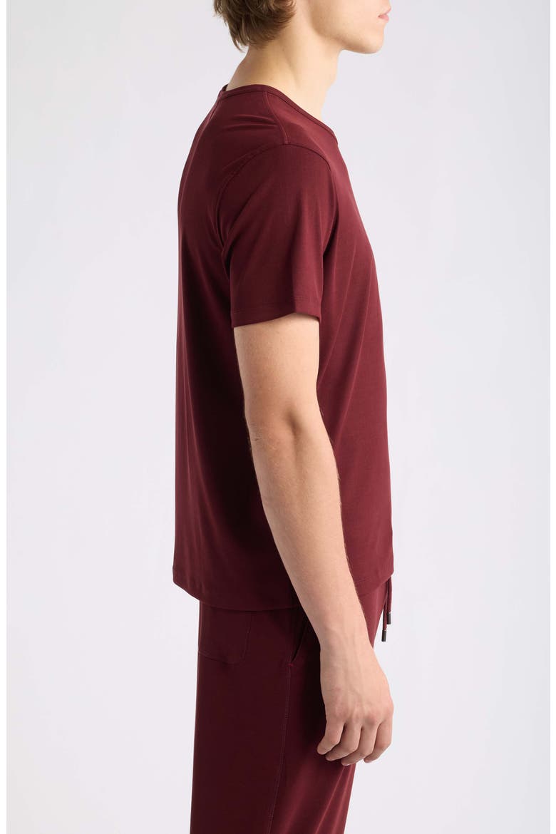Crewneck T-Shirt, Alternate, color, MERLOT